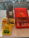 Grout mortar bags, 36 piece new socket and wrench set, three Purdy paint brushes. No shipping