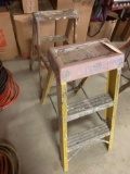 3' tall wooden and fiberglass stepladder?s. No shipping