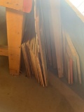 Large amount of various lengths, widths, thicknesses of wood/plywood/lattice/masonite siding. No