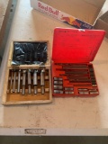 Forestner bit set, Ridgid screw extracting set number 10. Shipping