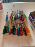 Various sizes of nut drivers. Shipping