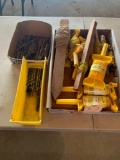 Stringline and assortment of steel bits. No shipping