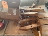 Various sizes of Craftsman and Jorgensen wood clamps. No shipping