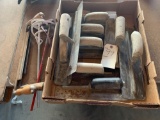 2 draw knives, paint stir sticks, metal cement trowels and more. No shipping
