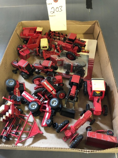 Assortment of 1/64th IH Farm toys