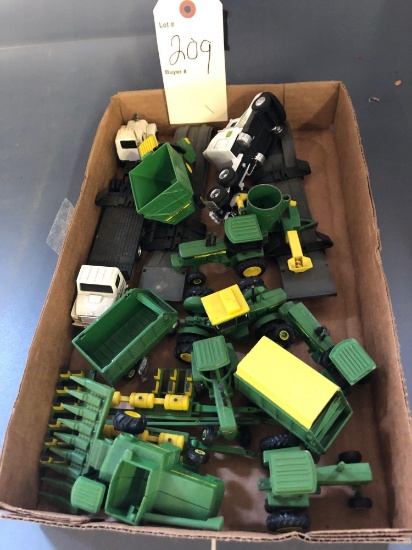 Assortment of John Deere 1/64th Farm Toys