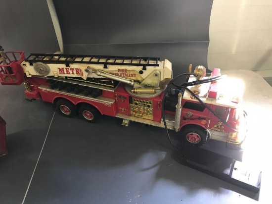 Assortment Metal Fire Trucks