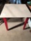 32'' square x 30'' H painted wood table ~ Nice condition! No Shipping.