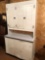 Unique painted vintage kitchen cupboard, 48'' W x 23'' D x 82'' H - No Shipping!