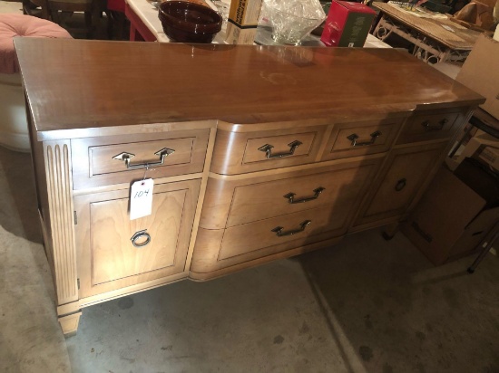 62'' W x 19'' D x 32.5'' H solid wood buffet ~ Nice condition! No Shipping.