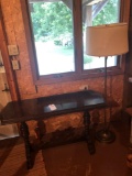 48'' W x17'' D x 29'' H decorative table, and floor lamp - No Shipping.