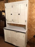 Unique painted vintage kitchen cupboard, 48'' W x 23'' D x 82'' H - No Shipping!