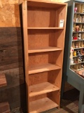 5-shelf wood cabinet (24'' W x 12'' D x 73'' H) - No Shipping!