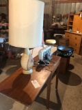 Pfaff sewing machine w/cabinet, & table lamp - No Shipping.