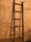 65'' wood ladder w/hooks for decor piece