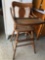 Antique high-chair w/wood tray ~ Nice Condition. No Shipping!