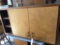 Wood upper cabinet (53'' W x 13'' D x 29'' H), missing (1) side door. No Shipping!