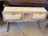 Enamel stove-top w/side doors (46'' W x 27'' H), in fairly good condition. No Shipping!