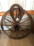 46'' Wood-spoke wheel and horse collar - No Shipping!