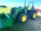 2010 John Deere 5075E MFD Open Station Tractor w/ 553 Loader