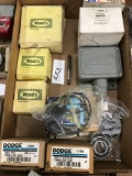 NIB Dodge Taper Lock Bushing, NIB Wood?s bearings, plus other new and used parts