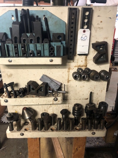 Assortment of attachments to mill/drill