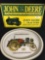 Metal John Deere Sign and Tray