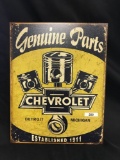 Chevy parts sign
