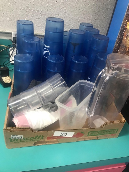 Plastic Pepsi and other Glasses and Supplies