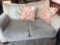 2-cushion cloth loveseat- NO SHIPPING!