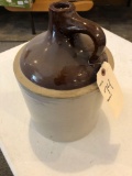 3 gal. brown top crock jug- good condition!