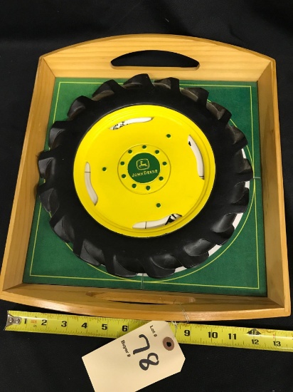 John Deere Tray and Tire Wall Hanging