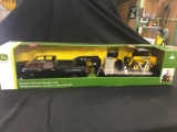 1/16th Scale Tomy Skidsteer, Trailer and Chevy Truck - NIB
