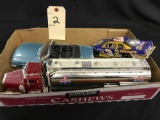 Standard Semi, NAPA Race Car and 1/18 scale Revell 1965 Mustang