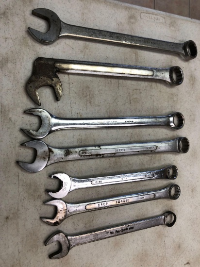 (7) Open & box end wrenches from 1-1/4'' - 15/16'' (one refabricated & various brands).