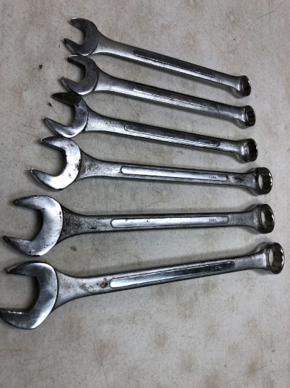 (6) Box & open end wrenches from 1-5/16'' to 2'' (made in China) No Shipping!