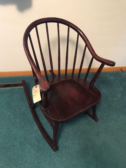 Antique wooden rocking chair. NO SHIPPING!