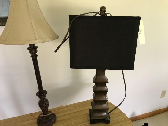 Two very nice table lamps with shades. NO SHIPPING!