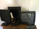 14 inch TV with remote and 17 inch and 19 inch monitors. NO SHIPPING!