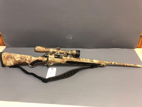 Used - Thomas Center Mod. TC Venture 204 cal. bolt action Ruger w/4x12 power scope, camouflaged & in