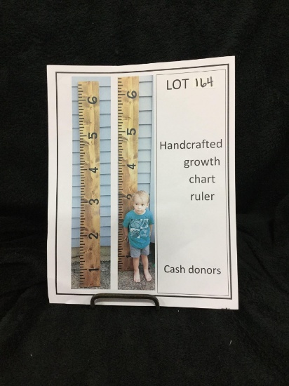 handcrafted growth chart - record your kids' heights on this keepsake ruler (Donated by: cash