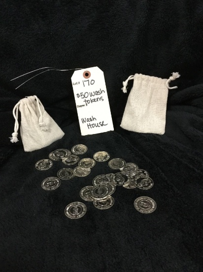 $50 wash tokens (Donated by: Wash House)