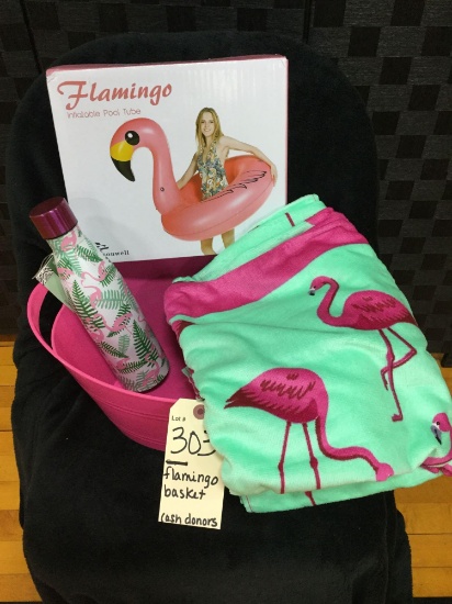 flamingo basket (Donated by: cash donors)