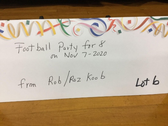 College Football Party for 4 couples @ Koob's in Sioux City, Nov 7, 2020 - watch your favorite teams