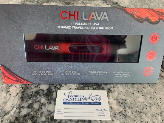 CHI LAVA 1" ceramic travel hairstyling iron (Leanne's Styles & More)