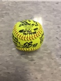 Autographed softball signed by the RSM 2019-2020 Softball Team