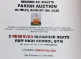 RSM HS RESERVED bleacher seats (RSM Activity Club)