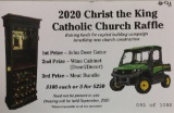 2020 Christ the King Catholic Church Raffle ticket (Glenn & Shelly Reichle)