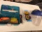 Dewalt 4 1/2'' grinding wheels, face shield, goggles, and tablesaw cleaner