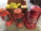 3 antique gas Lanterns and supplies. No shipping